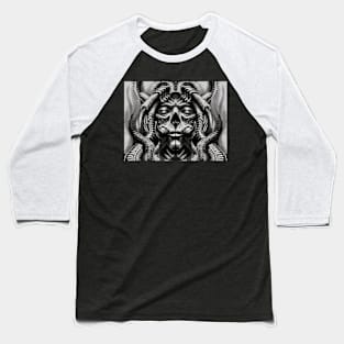 Bio Mech Deity Baseball T-Shirt